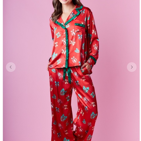Rareraw “ Pj’s 5 “ Rareraw Merry Christmas Pajama 2 Piece Set - Picture 1 of 8